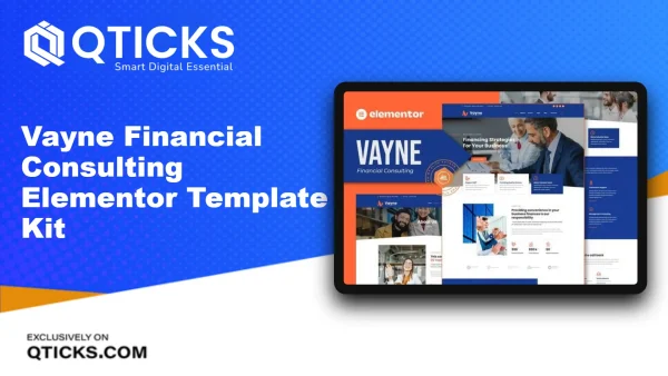 Vayne – Financial Consulting Elementor Template Kit
