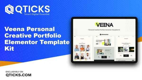 Veena – Personal Creative Portfolio Elementor Template Kit