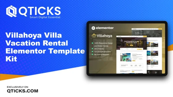 Villahoya – Villa Vacation Rental Elementor Template Kit