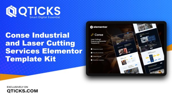 Conse – Industrial and Laser Cutting Services Elementor Template Kit