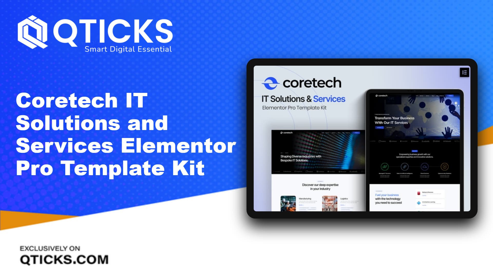 283-Coretech – IT Solutions and Services Elementor Pro Template Kit Coretech – IT Solutions and Services Elementor Pro Template Kit - Image 1