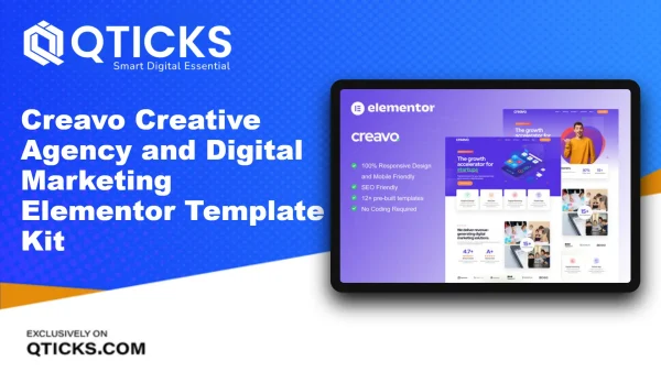 Creavo – Creative Agency and Digital Marketing Elementor Template Kit