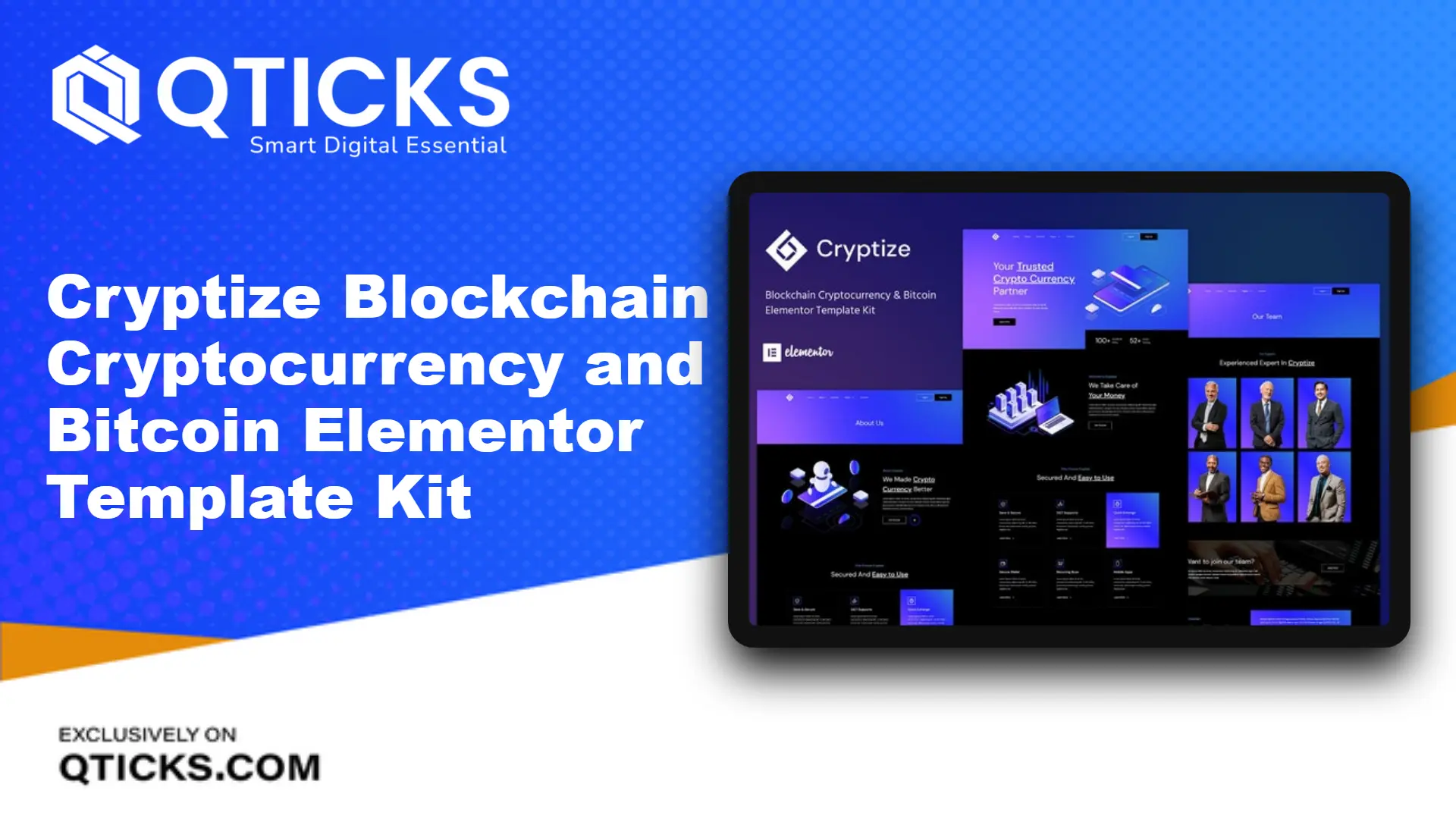 302-Cryptize – Blockchain Cryptocurrency and Bitcoin Elementor Template Kit Cryptize – Blockchain Cryptocurrency and Bitcoin Elementor Template Kit - Image 1