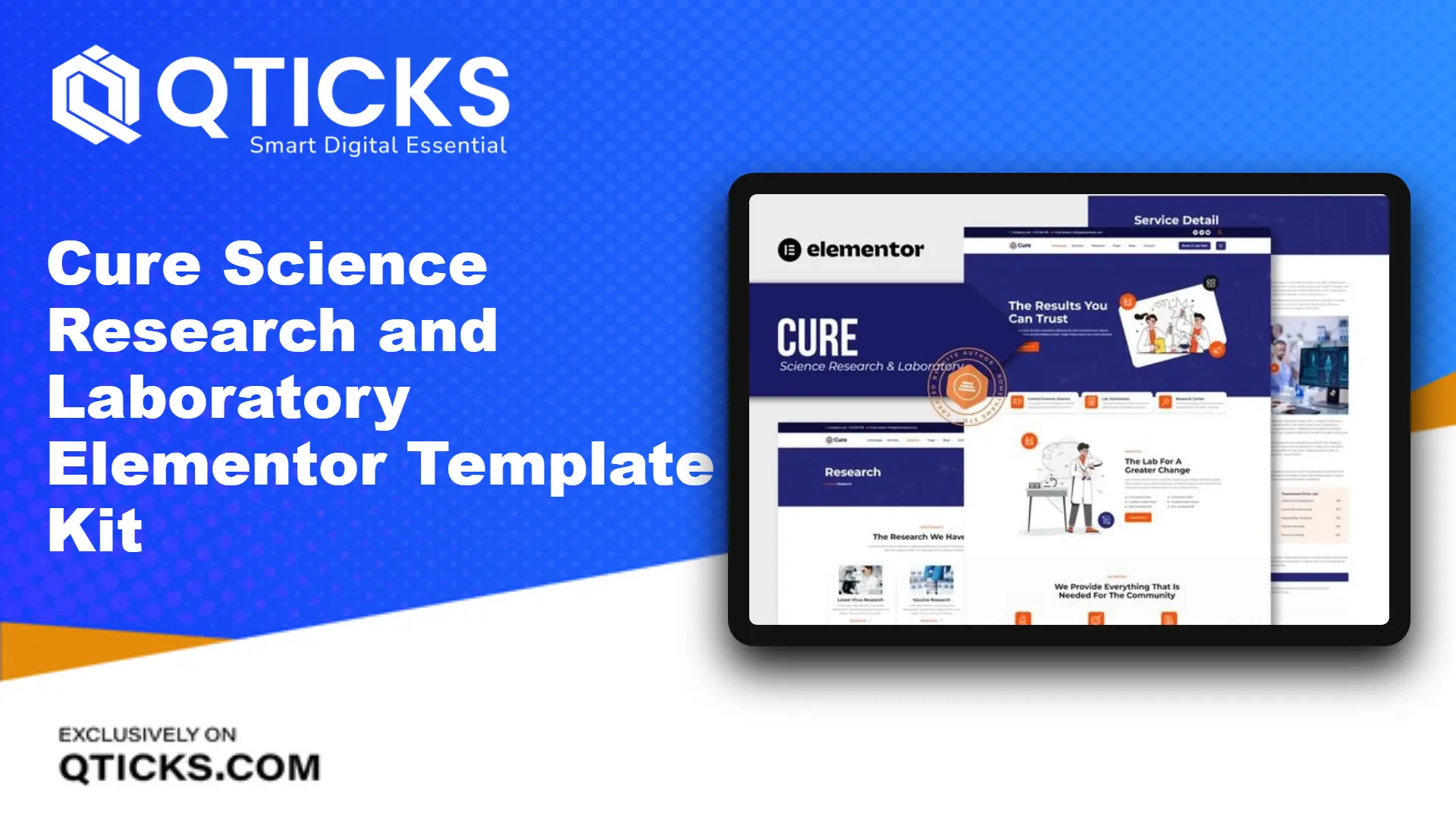 304-Cure – Science Research and Laboratory Elementor Template Kit Cure – Science Research and Laboratory Elementor Template Kit - Image 1