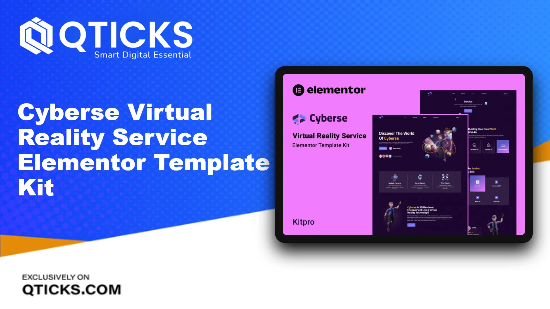 311-Cyberse – Virtual Reality Service Elementor Template Kit Cyberse – Virtual Reality Service Elementor Template Kit - Image 1