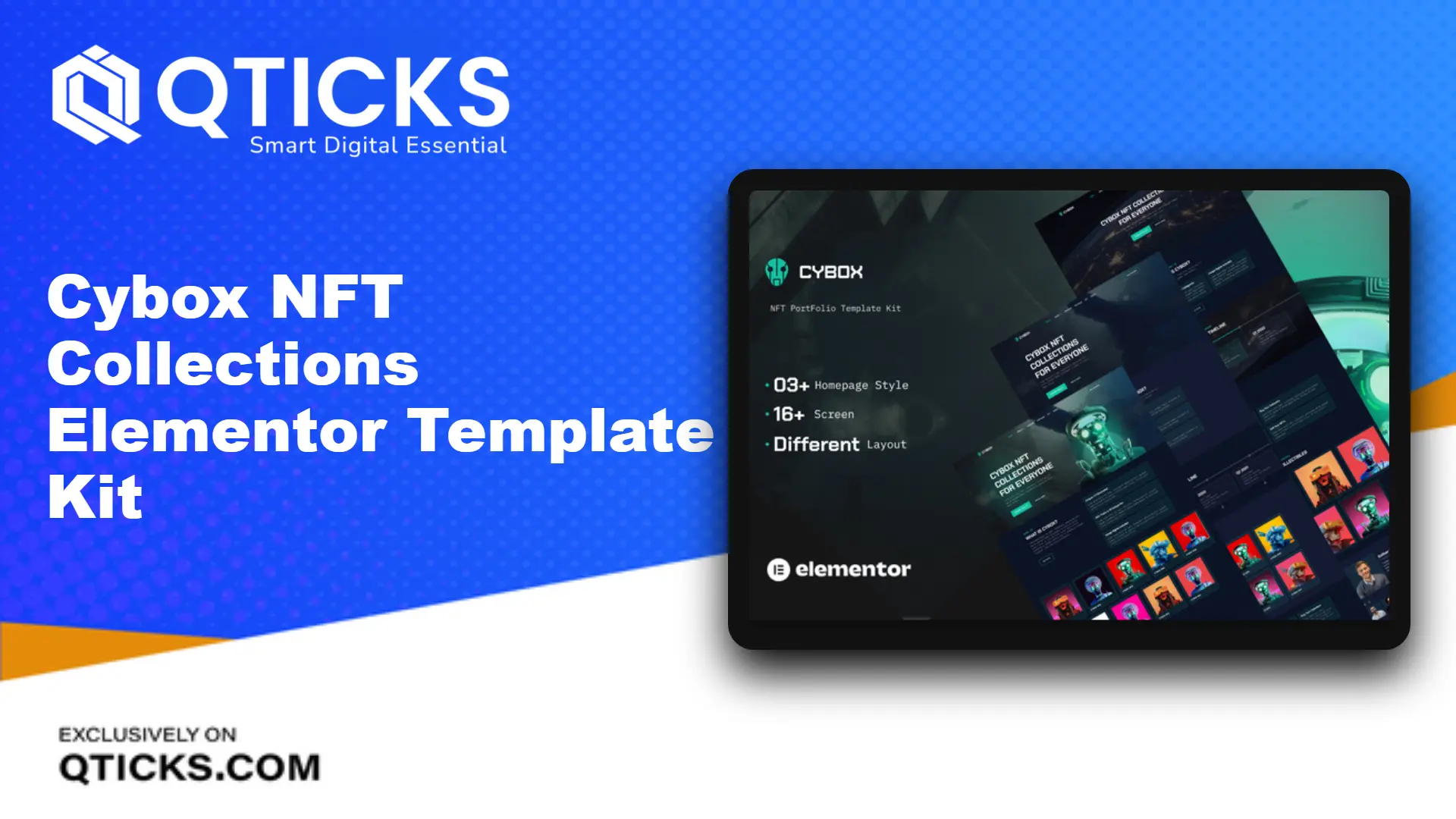 313-Cybox – NFT Collections Elementor Template Kit Cybox – NFT Collections Elementor Template Kit - Image 1
