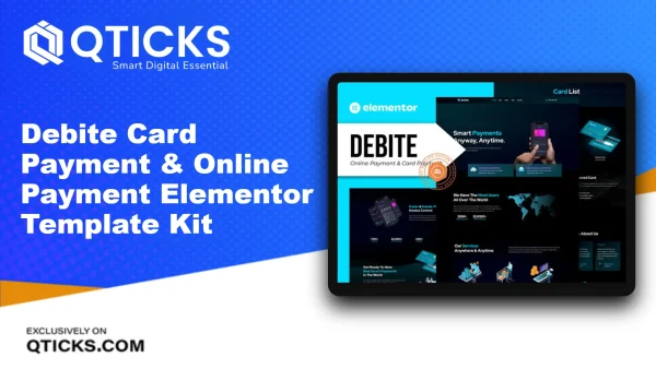 Debite – Card Payment & Online Payment Elementor Template Kit