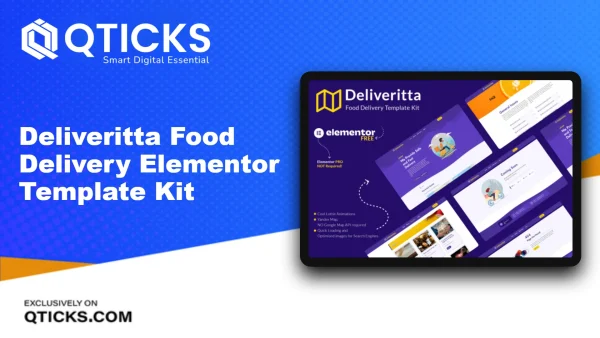 Deliveritta – Food Delivery Elementor Template Kit