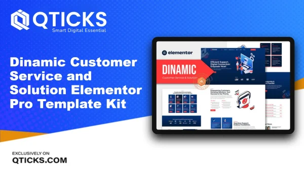 Dinamic – Customer Service and Solution Elementor Pro Template Kit