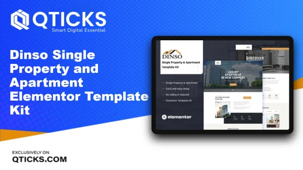 Dinso – Single Property and Apartment Elementor Template Kit