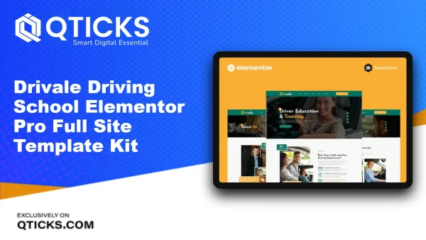 Drivale – Driving School Elementor Pro Full Site Template Kit