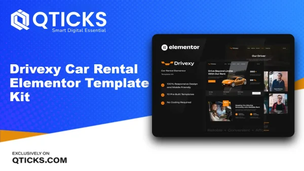 Drivexy – Car Rental Elementor Template Kit