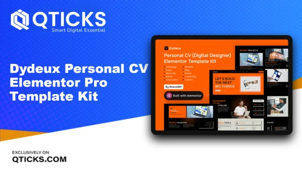 Dydeux – Personal CV Elementor Pro Template Kit