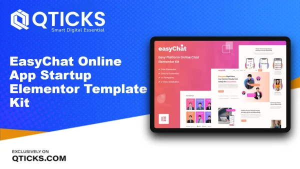 EasyChat – Online App Startup Elementor Template Kit