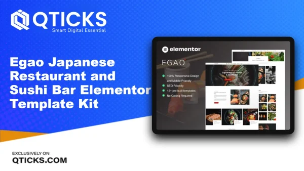 Egao – Japanese Restaurant and Sushi Bar Elementor Template Kit