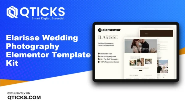 Elarisse – Wedding Photography Elementor Template Kit