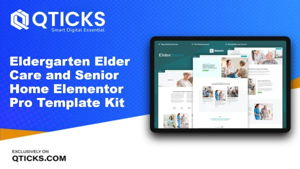 Eldergarten – Elder Care and Senior Home Elementor Pro Template Kit