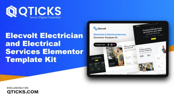 Elecvolt – Electrician and Electrical Services Elementor Template Kit