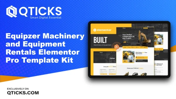Equipzer – Machinery and Equipment Rentals Elementor Pro Template Kit