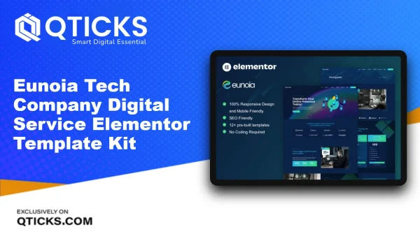 Eunoia – Tech Company Digital Service Elementor Template Kit