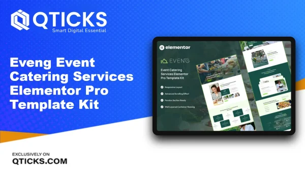 Eveng – Event Catering Services Elementor Pro Template Kit